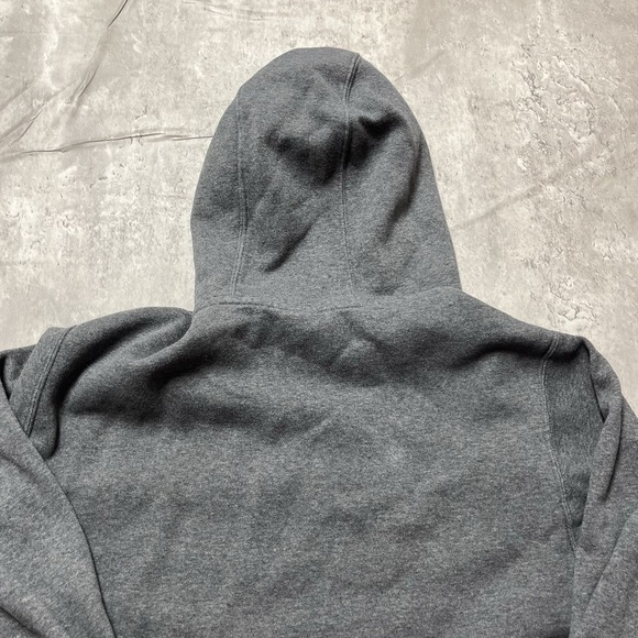 Nike Hoodie Gray Pullover Silver Embroidered Swoosh Sportswear Adult size XL - Picture 10 of 11